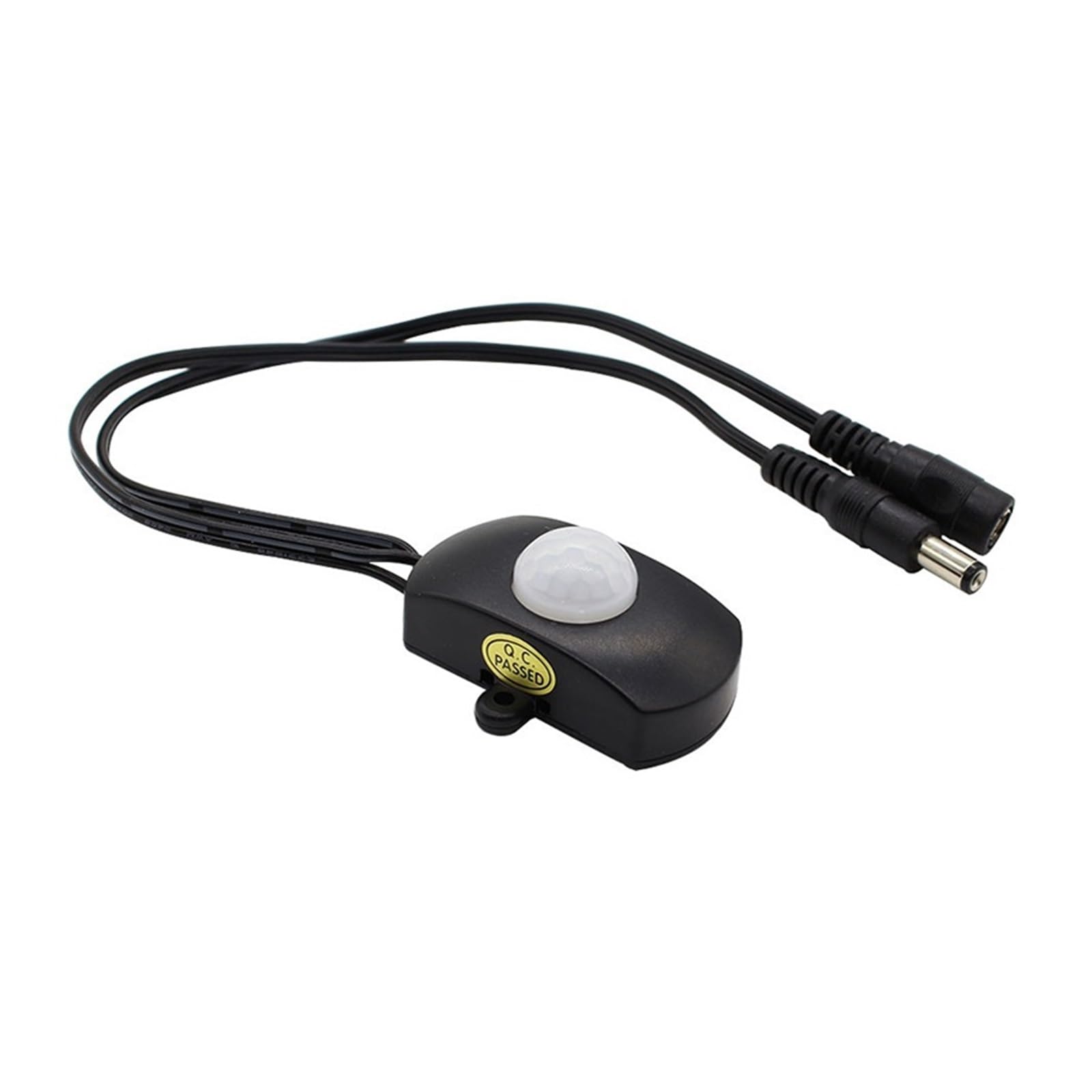 DC5V-24V 12V PIR Human Body Infrared Motion Sensor Detector Control LED Light bar photosensitive Switch Connector(Tdl-2023 Black)
