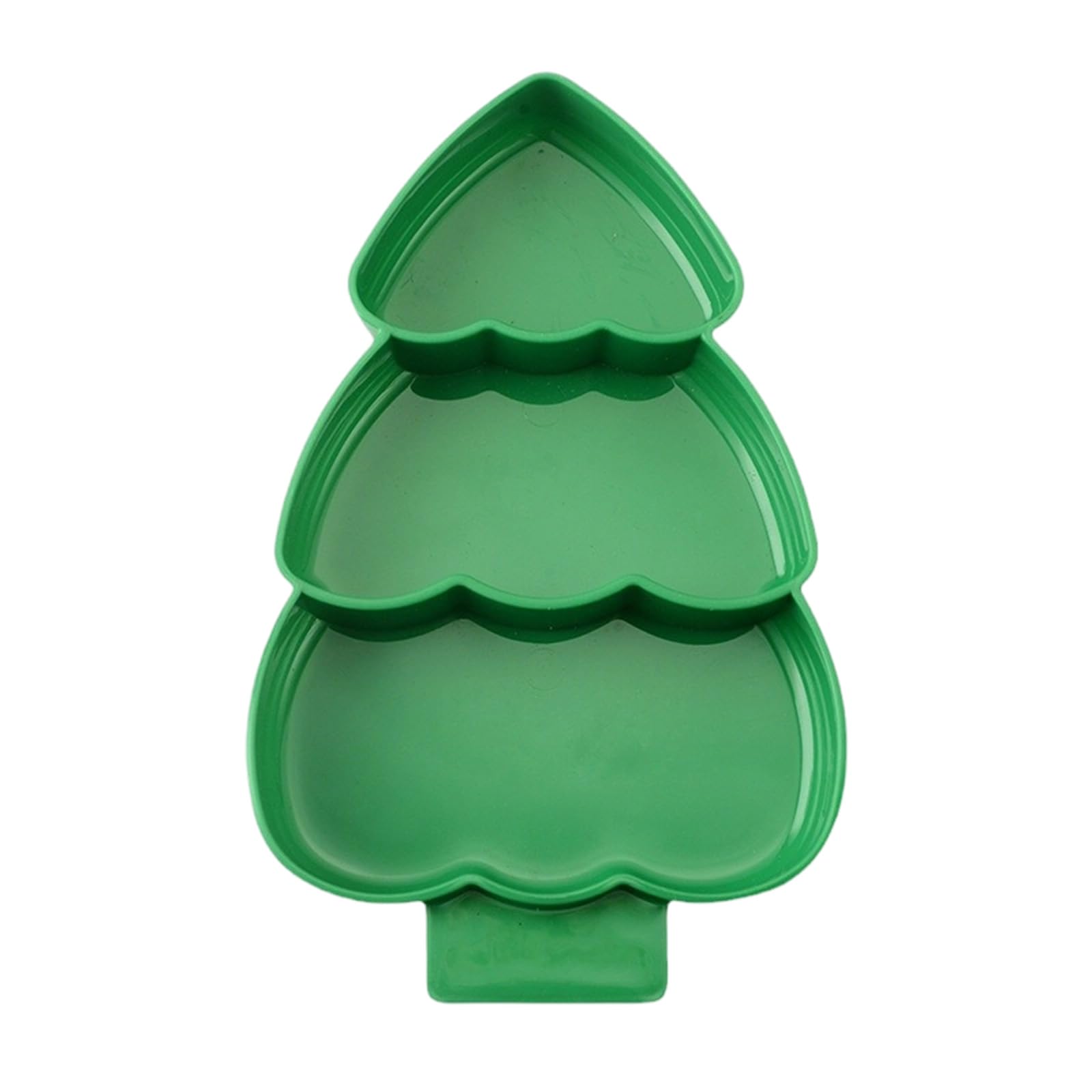 Holiday Party Serving Platter Multi-Section Tree PP Plastics Dishwasher Friendly Space-Saving Compartment Serving Tray Party Platter Space Saving Dinnerware Easy Organiz Multi Plate