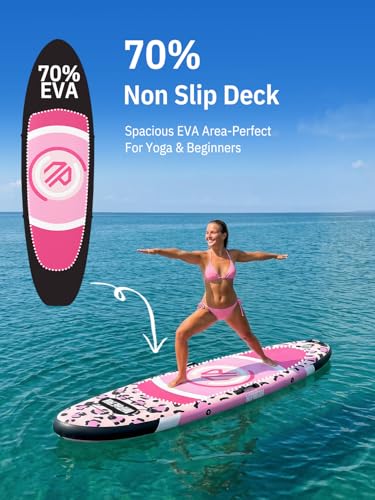 Image of Niphean 10' Inflatable Paddle Board, Ultra-Light SUP for Beginners