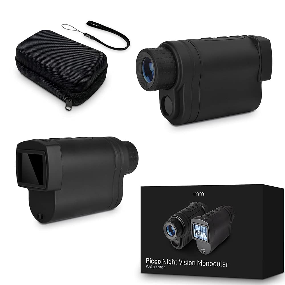 Mikamax – mm Picco Night Vision Monocular – Monocular para Senderismo, Observación De Aves, Caza, Camping, Naturaleza – Regalo