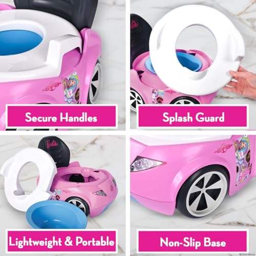 Barbie™ Convertible Car Potty Training Toilet, Includes Detachable Toddler Toilet Seat and Kids Potty, Ages 12 Months and Up, Pink - Image 4