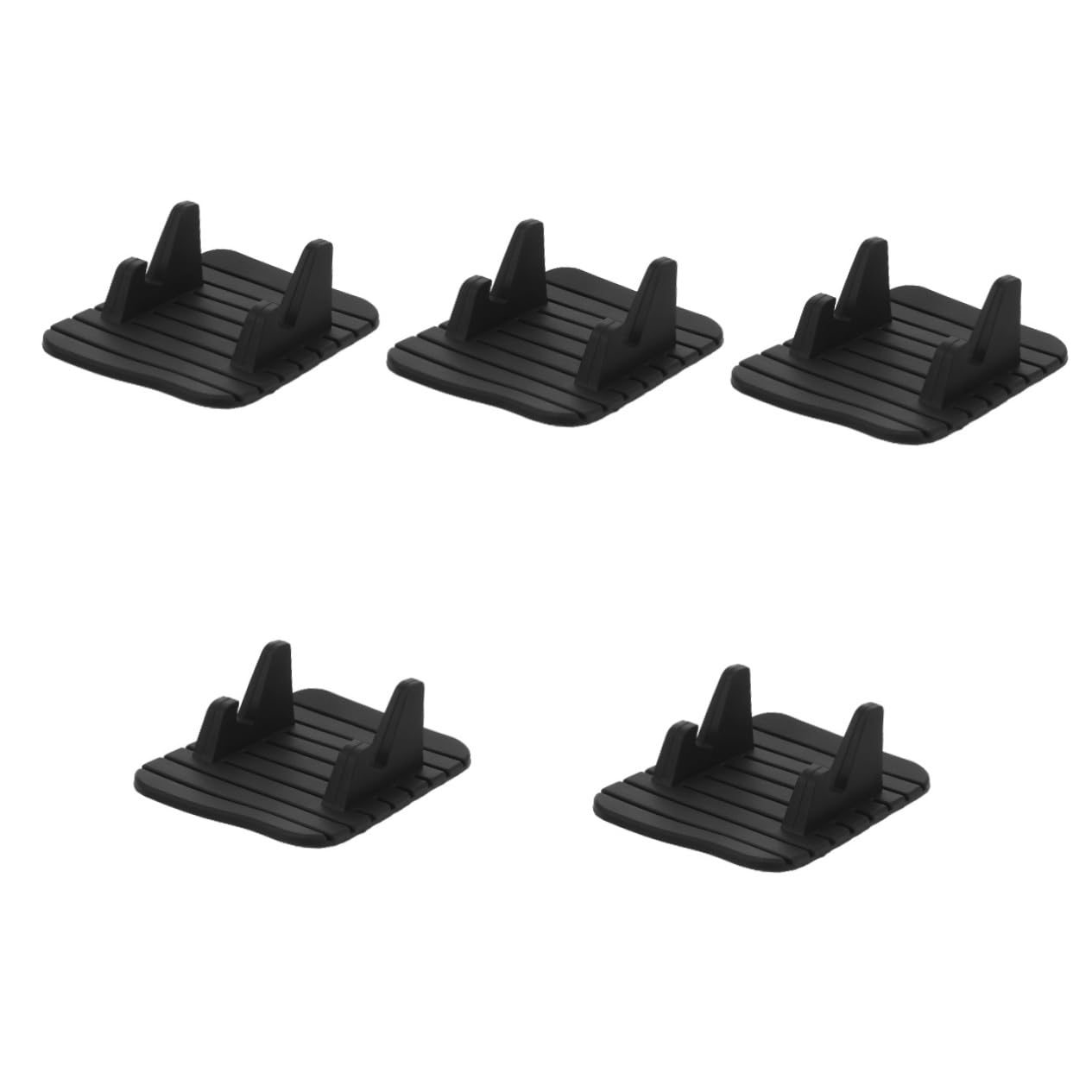 Mobestech 5pcs Car Phone Holder Automotive Vehicle Cellphone Stand Silicone Cellphone Holder Vehicle Phone Stand Silicone Phone Holder Mobile Phone Stand Non-Slip Mat Desktop