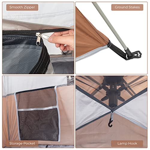 Carpa tipo cabina para 4 personas con armado instantáneo miniatura 5