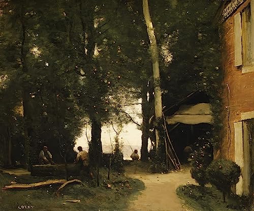 Image sur toile les bords de la Seine à Conflans Corot affiche de décoration