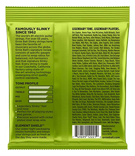 Ernie Ball 2221 Regular Slinky Lot de 5 cordes pour guitare électrique - Les Beatles, Paul McCartney, John Lennon, RIngo Starr, George Harrison Ernie Ball 2221 Regular Slinky Lot de 5 cordes pour guitare électrique – Image 3