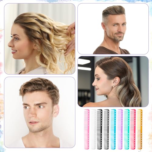 Set de 9 peines de corte de cabello de carbono miniatura 7