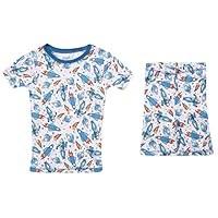 PRINCE OF SLEEP Short Sleeve Cotton Pajamas Sets for Boys 34747-10606-14-16