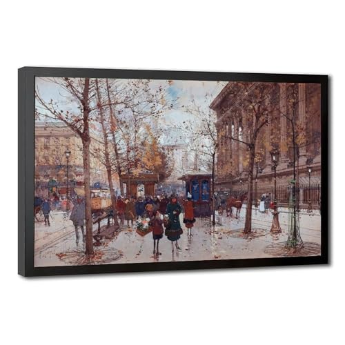 Impression sur toile La Madeleine par Galien-Laloue pour bureau 20x30cm