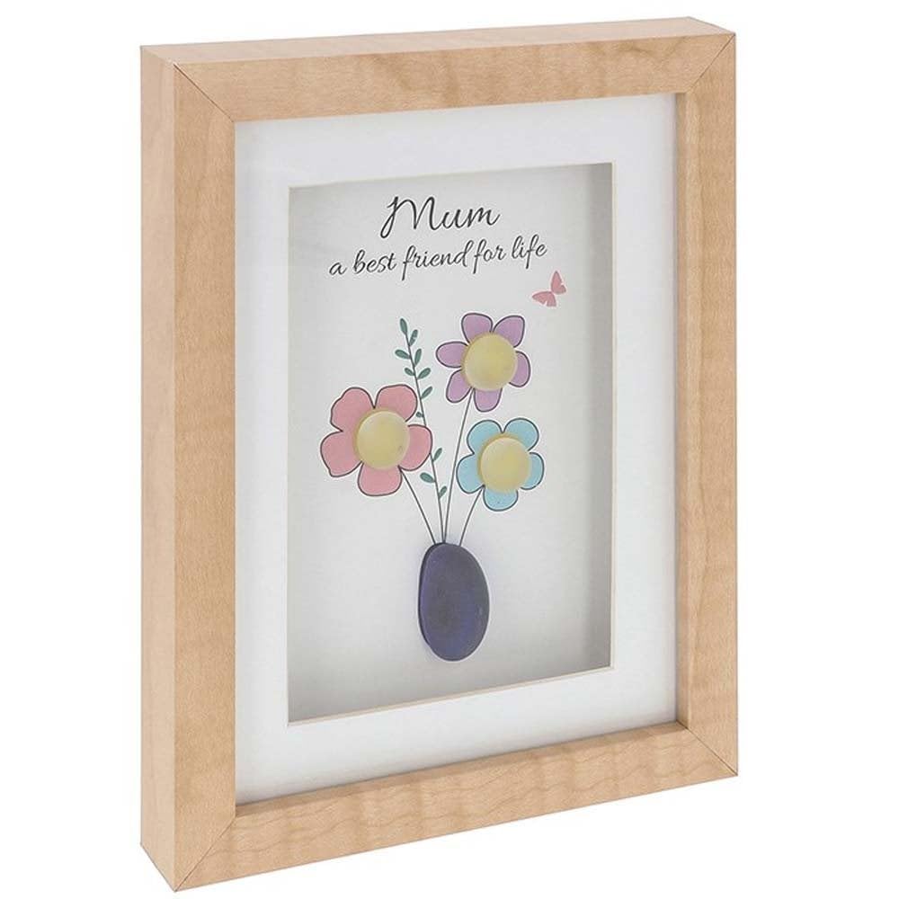Shudehill Giftware Pebble Glass Portrait Plaque Mum