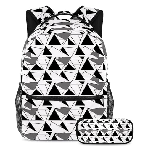 Sac à dos ergonomique et trousse triangulaire multicolore pour transporter ses affaires