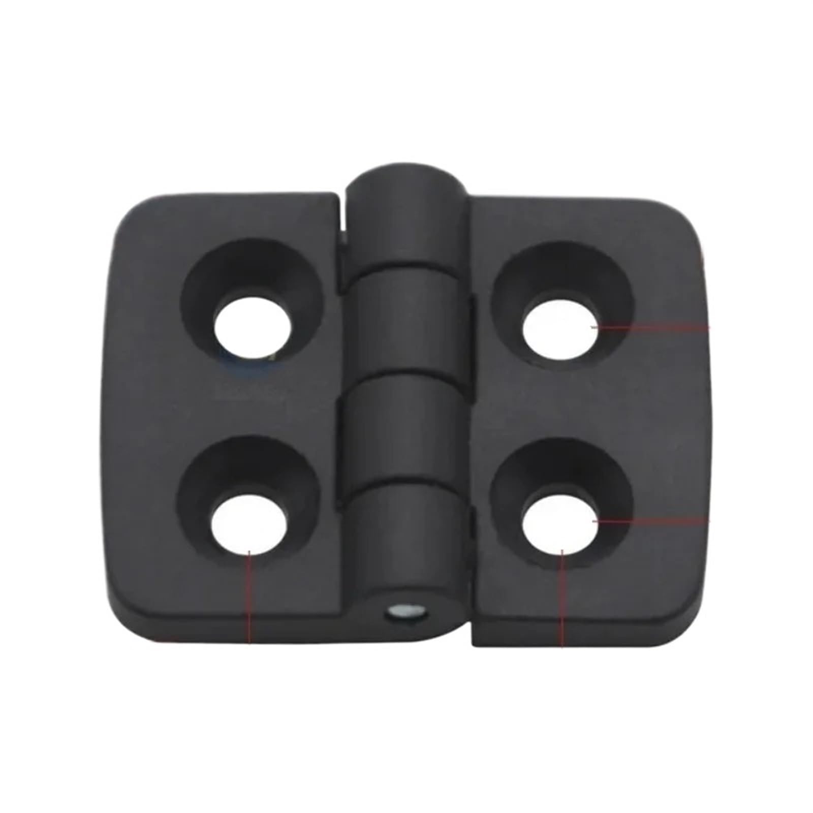 Folding Door Hinge,10pcs Hinges Black Color Nylon Plastic Butt for Wooden Box Furniture Electric Cabinet Scharnier(30x40mm)