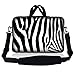 LSS 15.6 inch Laptop Sleeve Bag Carrying Case Pouch w/ Handle & Adjustable Shoulder Strap for 14" 15" 15.4" 15.6" Apple Macbook, GW, Acer, Asus, Dell, Hp, Sony, Toshiba, Zebra Print