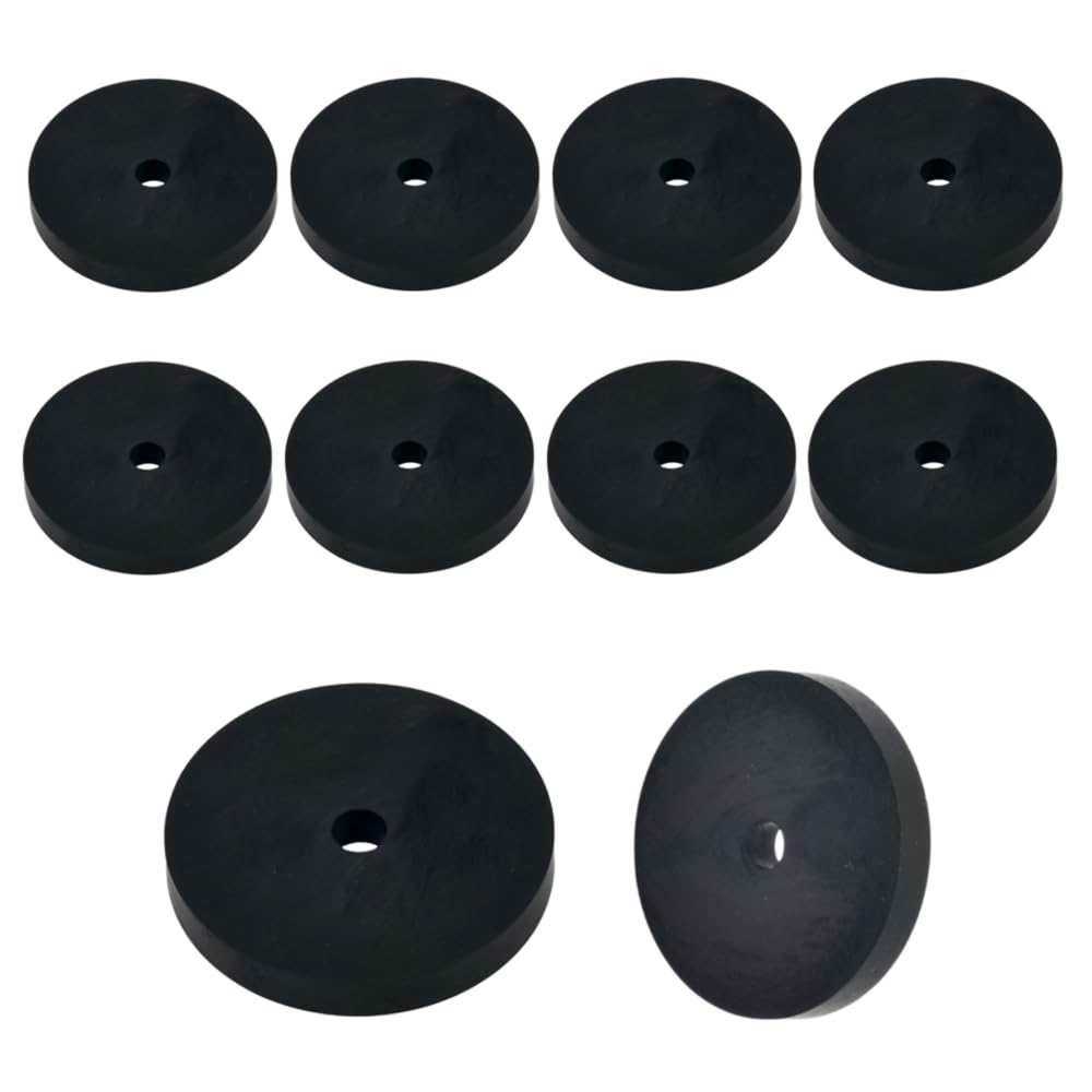 Hawkeng M6 (6mm) Rubber Spacers Standoff Round Washers 6mm Thick, 44mm Diameter – 10PCS