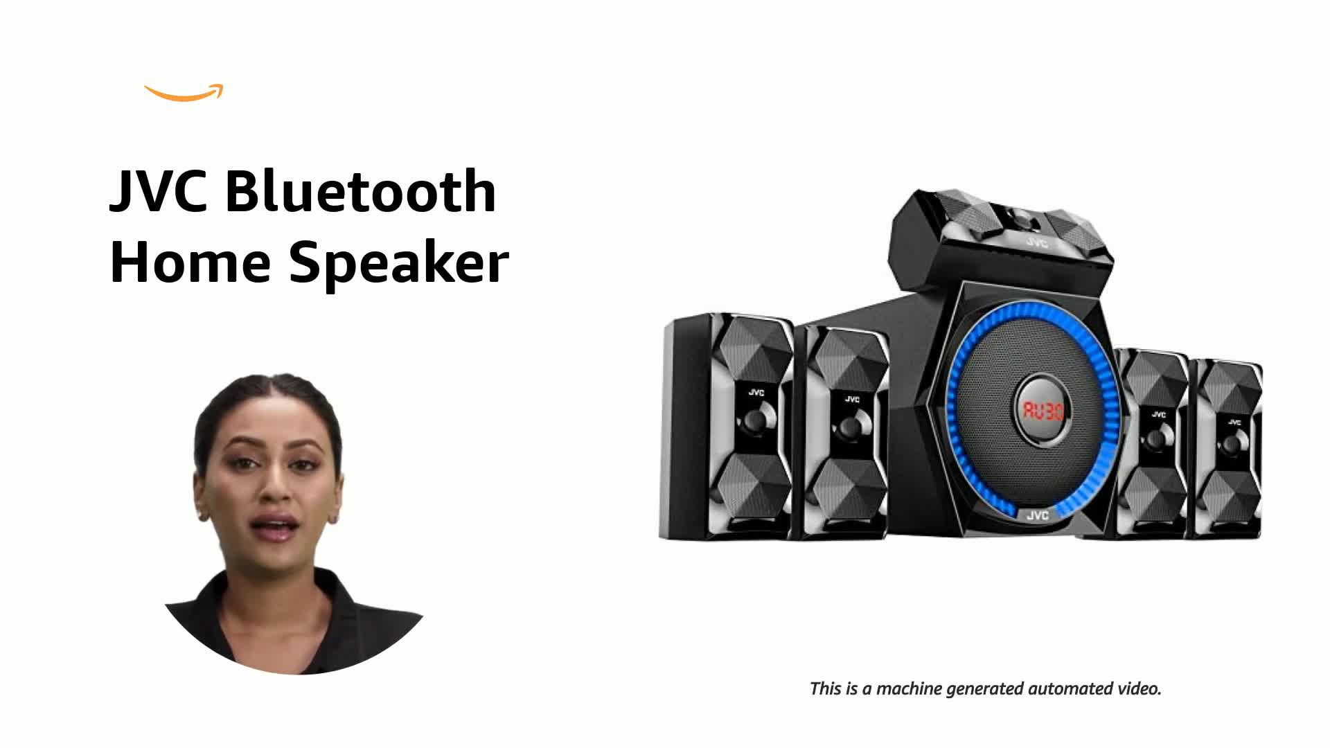 JVC XS-XN511A 100W Bluetooth Home Audio Speaker 5.1 Home Theater