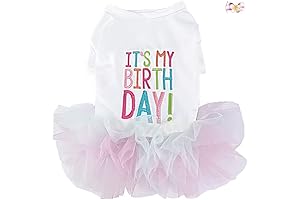 Adorable Dog Birthday Outfit for Girls - Tutu Dress & Hairpin Set