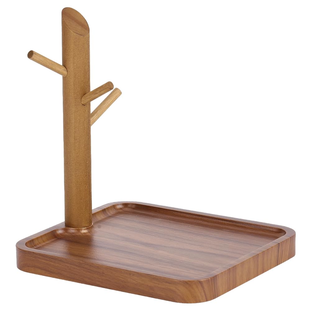 Porte-clés en bois pour l'entrée, vide-poche WEBEEDY 3 niveaux pour bijoux