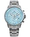 Produktbild LOUIS XVI Palais Royale 2.0 1823 - Ø 43 mm - Herren Uhr - Wasserdicht - Armband Silber - Zifferblatt Baby Blau mit Diamanten - Schweizer Quarzwerk