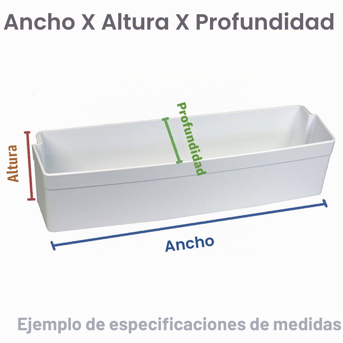 Bandeja porta botellas original 440X113X65 mm Frigo, Refrigerador, Congelador 481010476967 WHIRLPOOL Frigo, Refrigerador, Congelador 48101047