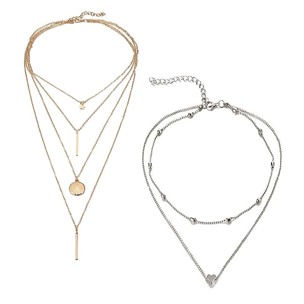 See full amazon price history chart for Jewels Galaxy Jewellery For Women Gold & Silver Plated Layered Necklace Combos (JG-PC-NCK-22131) Jewels Galaxy Jewellery For Women Gold & Silver Plated Layered Necklace Combos (JG-PC-NCK-22131) (B09BFXCH4H) Amazon Price History, Amazon Price Tracker