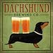 Dachshund Brewing Co by Ryan Fowler Beer Dog Pets Animals Print Poster 12x12