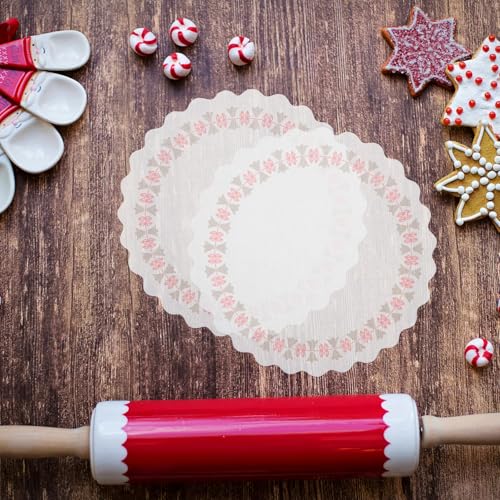 Napperons en papier de qualité supérieure - Sets imprimés ronds 18 cm