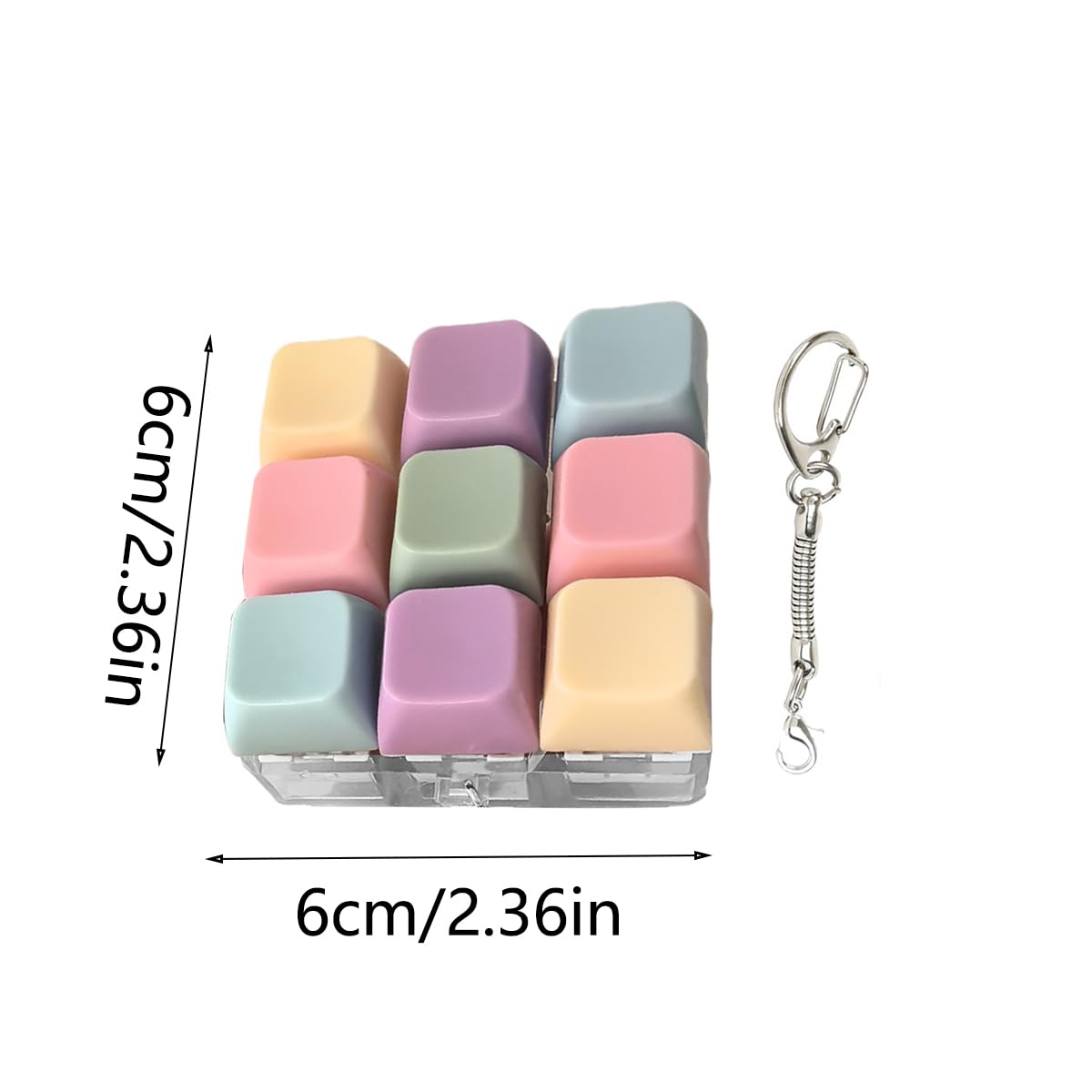 Amazon.co.jp: キーボード キーホルダー おもちゃ フィジェット 9つの