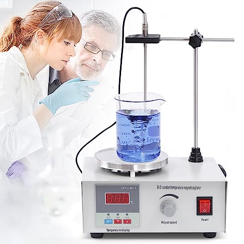 YIPONYT Magnetic Stirrer Hot Plate Magnetic Mixer, 1000ml Hotplate Mixer, Lab Hot Plate with Digital Display, Hotplate and Magnetic Stirrer Bar