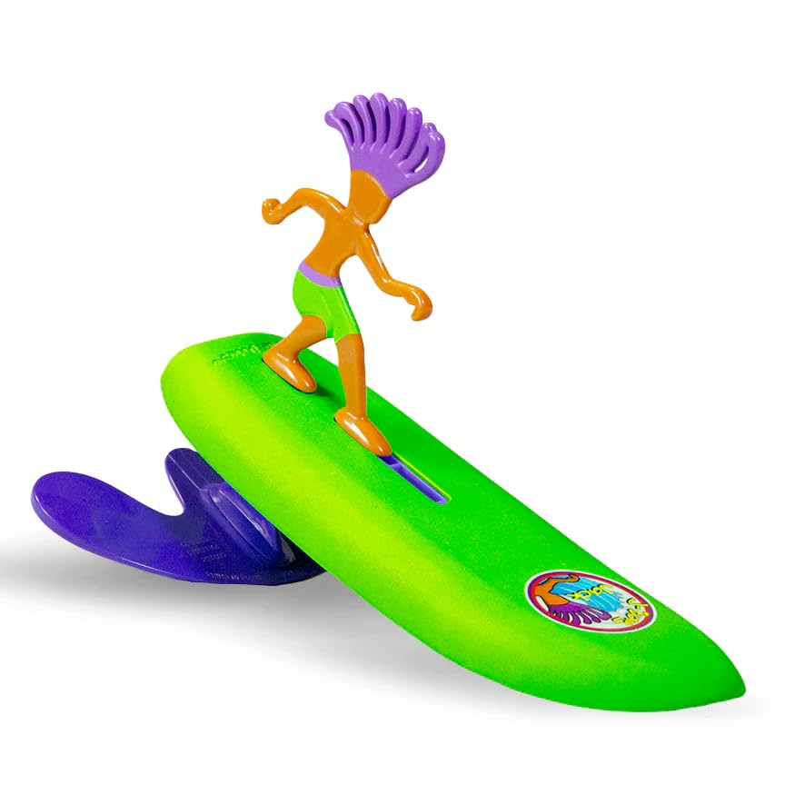 Frescobol 1946 SurferDudes Jack J-Bay | Kids Surf Beach Game | Mini Surf Powered by The Waves | Beach Toy Wave Powered