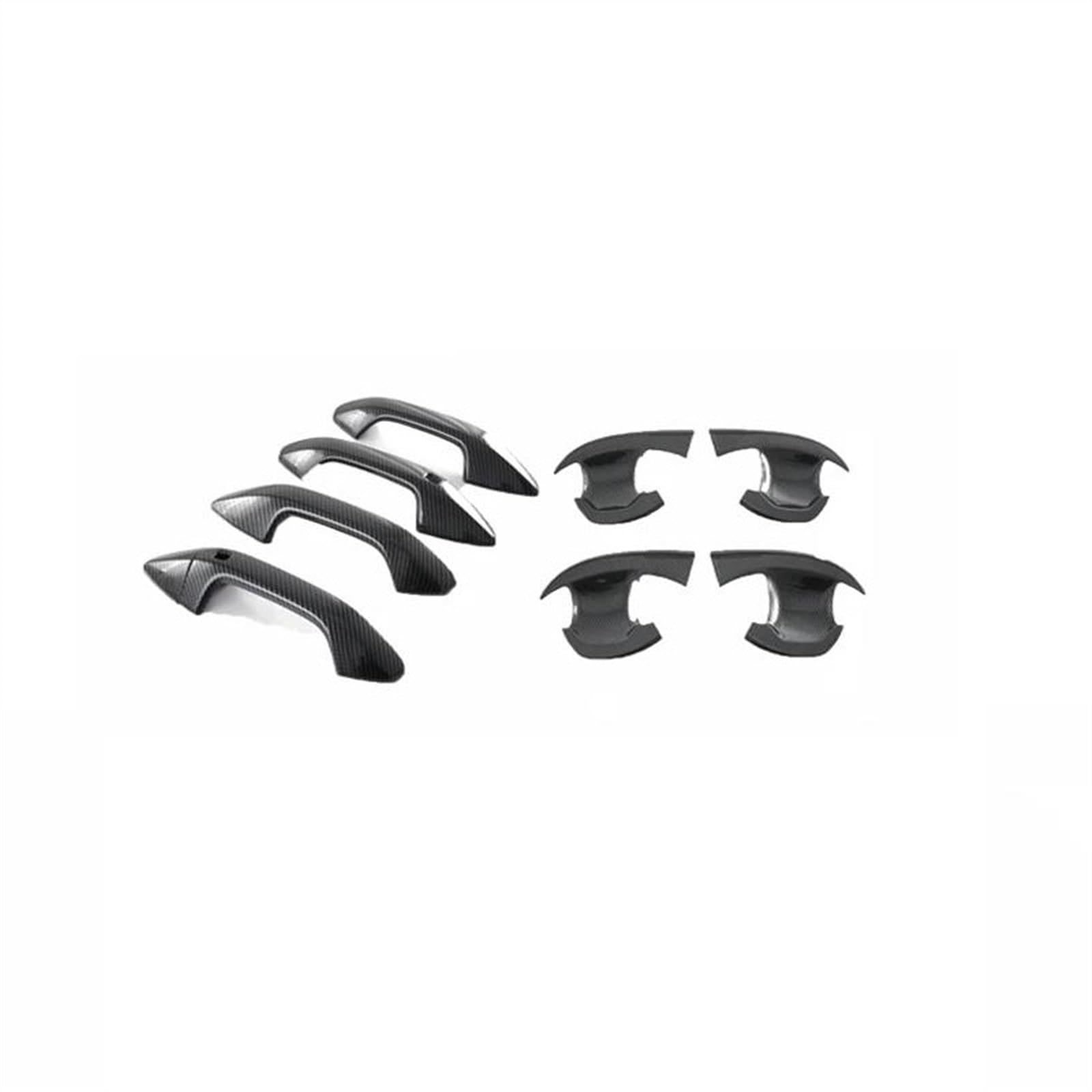 Kjhopy Carbon 1 Car Accessories Exterior Door Handle Bowl Trim Cover Frame For Kia For Sportage Nq5 2021 2022 2023 Exterior Door Handle(Carbon 1)