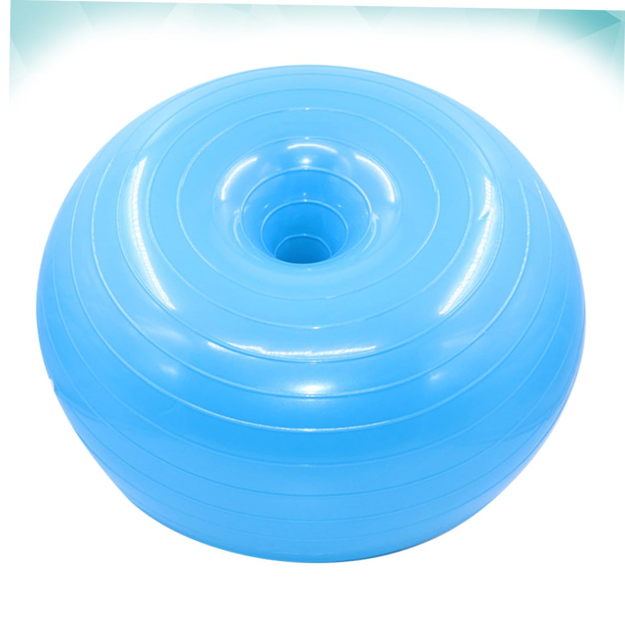 Explosionsgeschützter Gymnastikball Donutform aus PVC mit Hoher Griffigkeit und Luftpumpe für Yoga und Pilates Training zu Hause und Büro