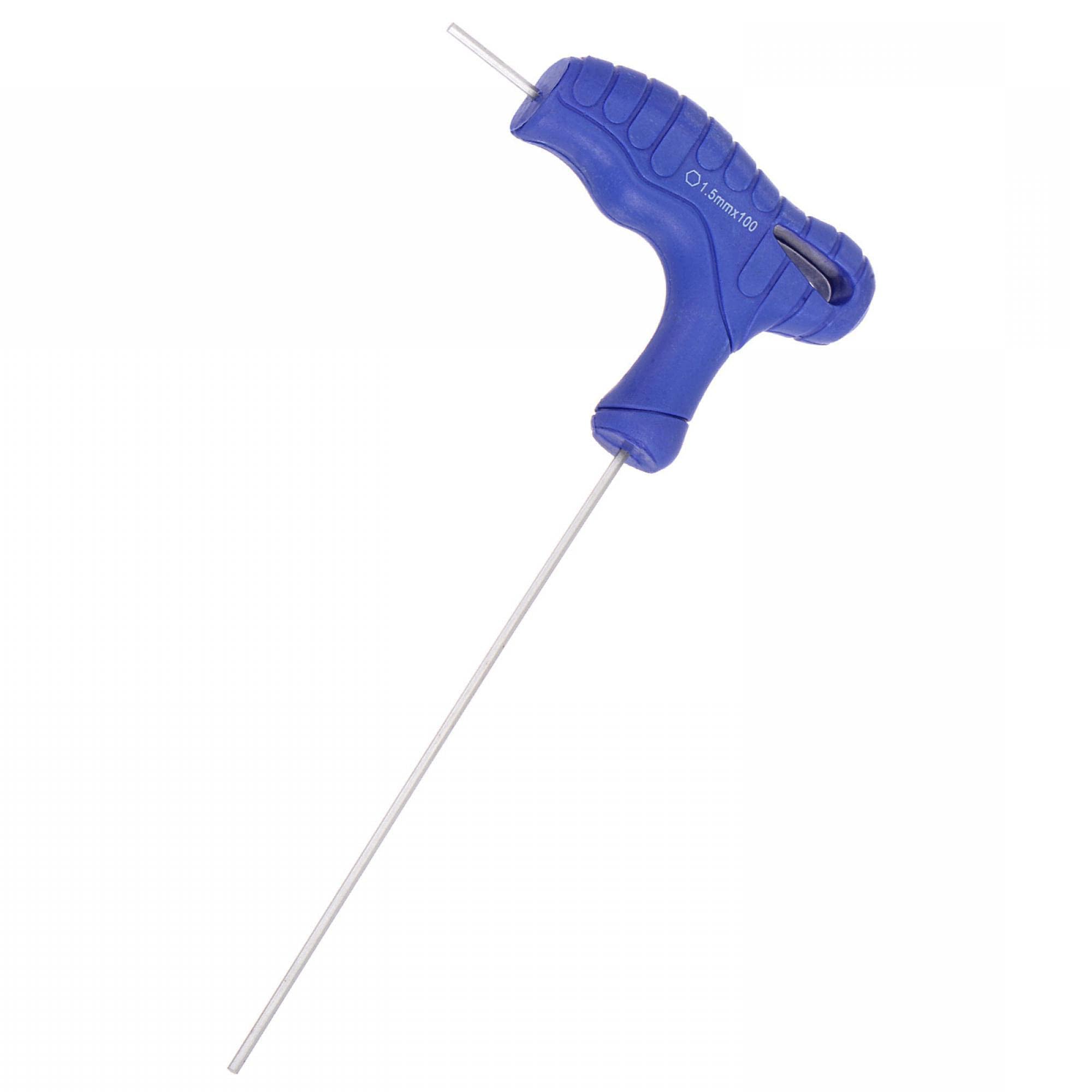 TA-VIGOR 1Pcs 1.5mm T-Handle Hex Key Wrench, Dual-End T-Bar Allen Wrench Tool, CR-V Steel Metric Spanner for Bike Furniture