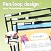 GNL Dry Erase Pocket Sleeves 30 Packs, Reusable Clear Plastic Ticket Holders with Rings, Durable & Easy-to-Erase Sheet Protectors, Black 10x14 Inch for Classroom & School Teacher Supplies