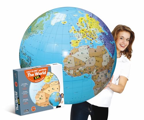 Caly XXL Inflatable Globe The World 85cm, 060ENF, Azul océano