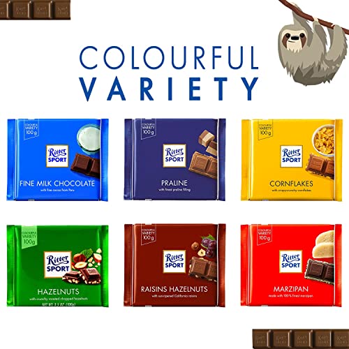 Image of Ritter Sport Raisins & Hazelnut Milk Chocolate 100 Grams | Imported Chocolate from Germany