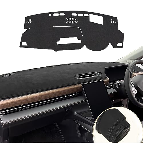 ダッシュボードマット レクサス RX 2020-2021 ダッシュボードカバー 保護マット 日焼け防止 車内 ダッシュボードカバー スエード素材 車種専用設計 ダッシュボードライト 内装パーツ 裏面滑り止め付き 劣化防止 (Black,HUDあり)