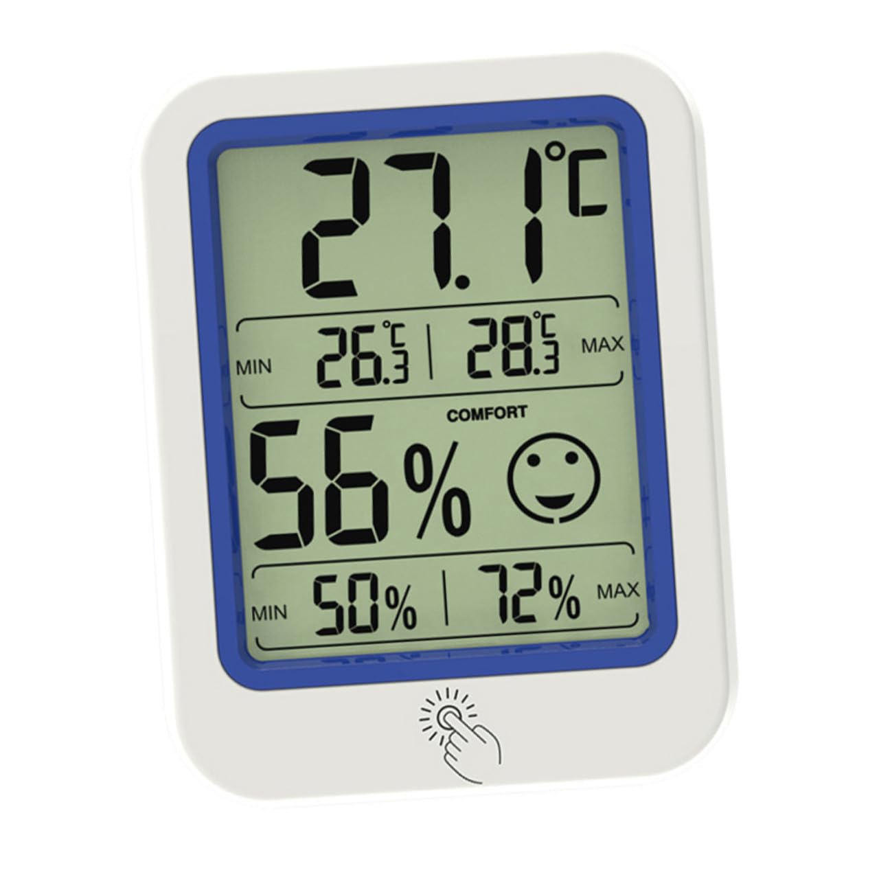 ibasenice 3 Pièces Hygromètre à température humidimètre thermomètre intérieur mesureur d'humidité de fil thermomètre hygromètre numérique mini hygrothermographe Plastique
