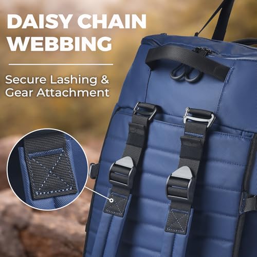 86L Foldable Rolling Duffel Backpack with Wheels - Extra Large Waterproof Travel Bag with Shoe Compartment, Heavy Duty Convertible Luggage for Outdoor, Sports, Airplane Trips - Image 5
