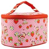 Strawberry Shortcake Makeup Bag – Makeup Organizer, Travel Toiletry Bag for Women & Girls | Cute Cosmetic Bag, Train Case for Kids, Travel Bag, Toiletry Bag for Women, Make up Storage | Ages 3+