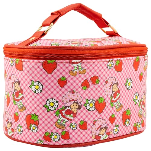 Fast Forward Stitch, Hello Kitty, organizador de maquiagem de shortcake azul ou morango, bolsa de higiene de viagem para mulheres, bolsa de viagem de maquiagem, bolsa de cosméticos, estojo de trem