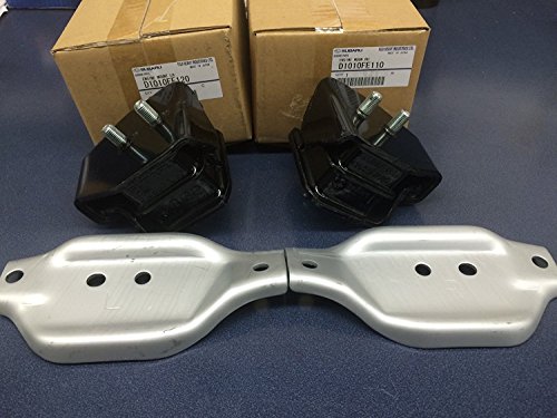 Subaru Group N Engine Mount Pair 2002-2015 STi Impreza WRX Forester Legacy GT - D1010FE110 & D1010FE120 - Genuine OEM
