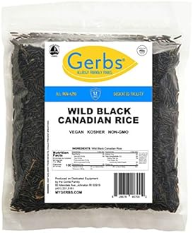 Gerbs Wild Black Rice 4 lbs. | No Artificial Additives, Resealable Bag | Naturally Nutty & Chewy | Top 14 Allergen-Free