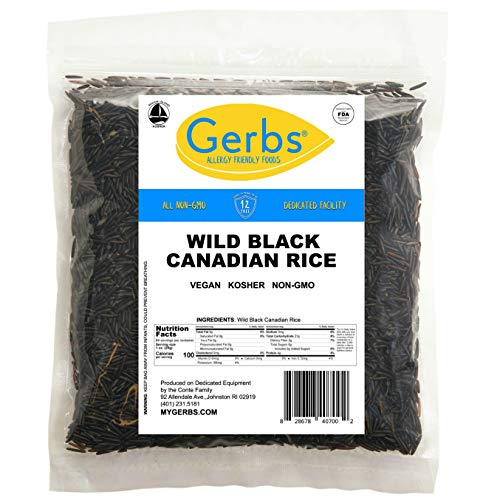 Gerbs Wild Black Rice 4 lbs. | No Artificial Additives, Resealable Bag | Naturally Nutty & Chewy | Top 14 Allergen-Free