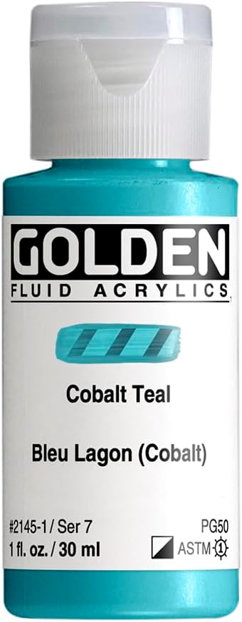Golden Artist Colors FLUID ACR COBALT TEAL 1OZ