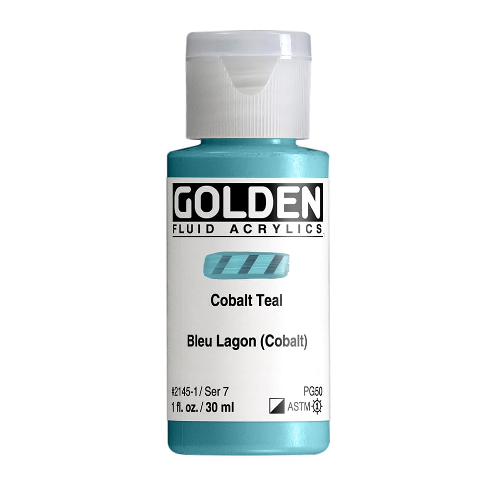 Golden Artist Colors FLUID ACR COBALT TEAL 1OZ