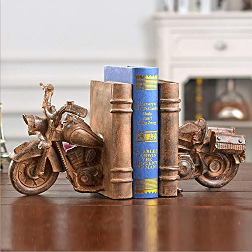 Sujetalibros de moto en resina de alta gama para vitrinas y decoración de despachos