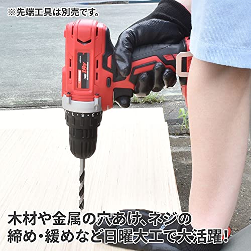 【バッテリー、充電器別売り】アストロプロダクツ DC18V 充電式 ドリルドライバー DD838 ｜ コードレス 電動工具 ネジ締め 穴あけ 2枚目