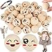 30mm Holzperlen mit Gesicht,Yueser 30 Stück Holzkugeln mit Gesicht für Sorgenwurm 30mm Holzperlen mit Gesicht Sorgenwürmchen Holzköpfe mit Gesicht Glückswürmchen Perlen mit Gesicht Holzkugeln mit Loch Yueser günstig Kaufen-30mm Holzperlen mit Gesicht,Yueser 30 Stück Holzkugeln mit Gesicht für Sorgenwurm 30mm Holzperlen mit Gesicht Sorgenwürmchen Holzköpfe mit Gesicht Glückswürmchen Perlen mit Gesicht Holzkugeln mit Loch
