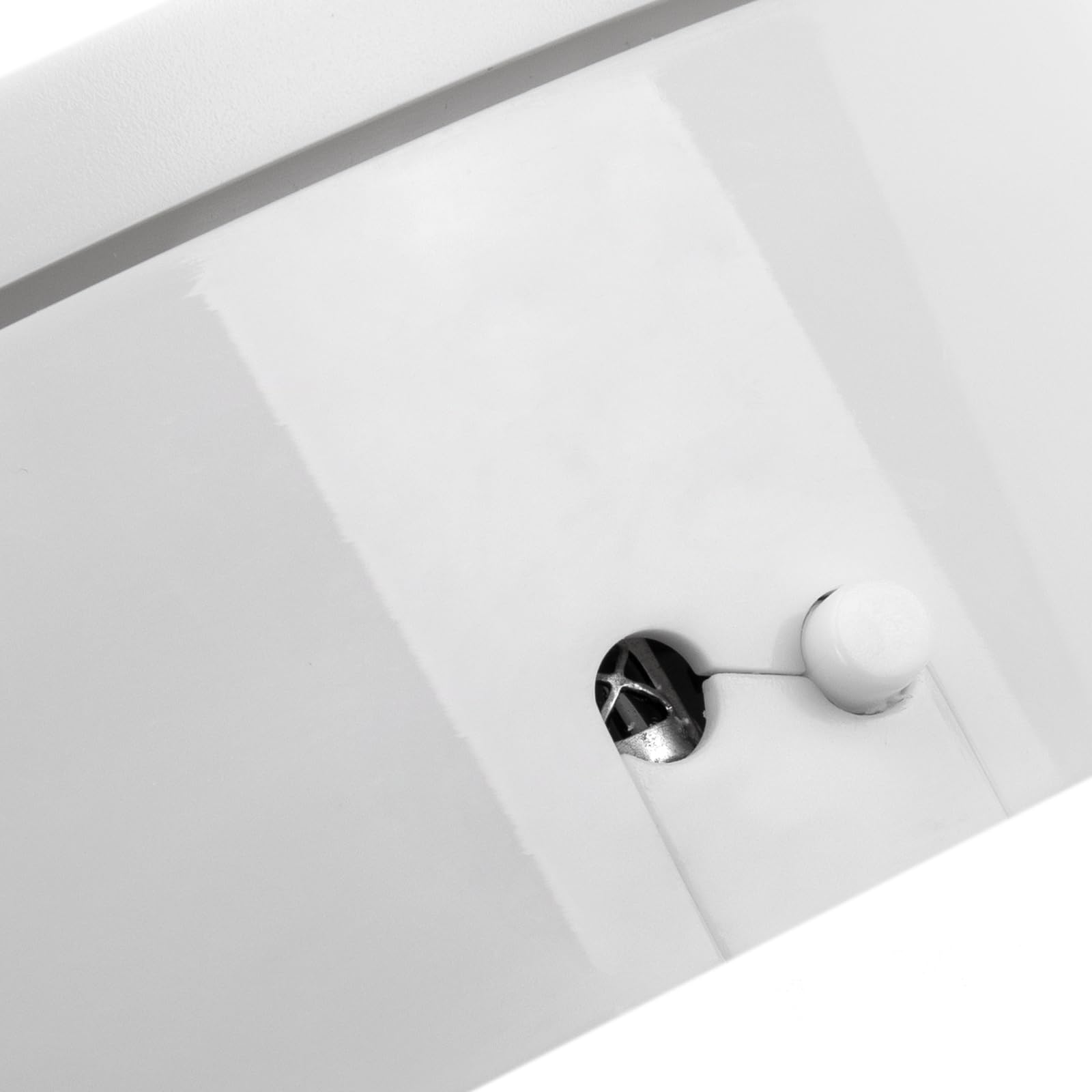 PrimeMatik - Plateau tournant avec batterie de 12 cm de diamètre en blanc