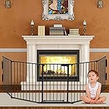ハースゲート 5面セット ドア付 おくだけ セーフティーゲート ストーブガード 玄関 階段 自由に組み合わせ