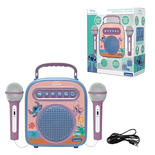 Altavoz Bluetooth Stitch con dos micrófonos infantiles Lexibook BTC050D azul